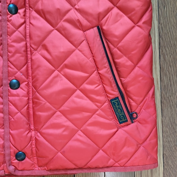 Polo RL Orange Quilted Hunting Vest Small - Picture 5 of 10
